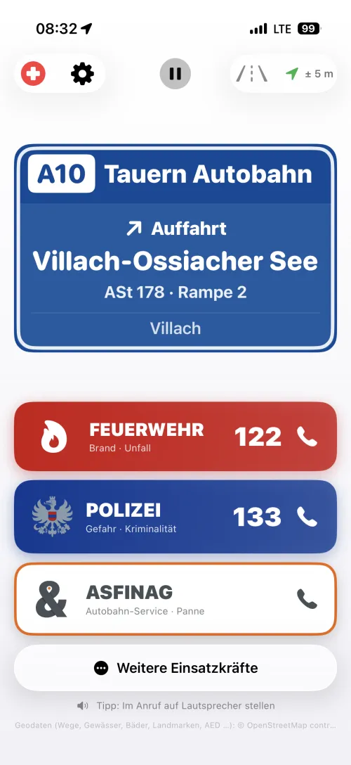 A10 Auffahrt