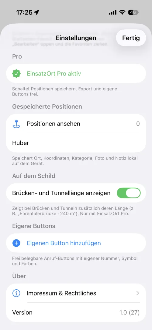 Einstellungen, Teil 2
