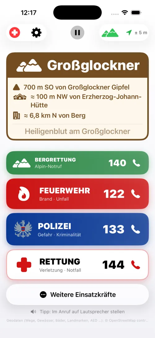 Modus Gelände