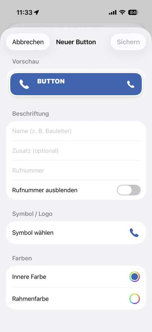 Eigenen Button anlegen