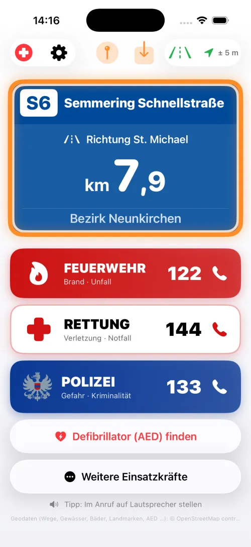 Position fixiert